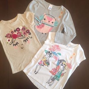 Gymboree 3 shirt lot. Sz 4. NWT